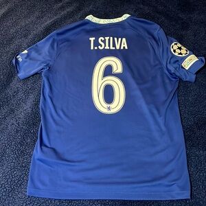 Nike Chelsea FC champions league Thiago Silva jersey